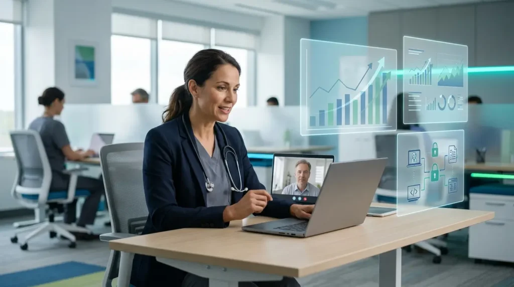 Telemedicine billing service managing virtual healthcare claims