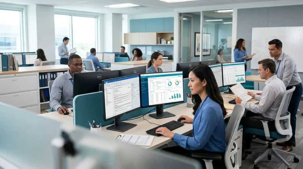 Medical coding professionals improving billing accuracy and reducing healthcare claim errors